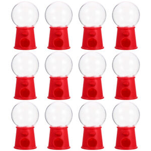  Mini Gumball Machine Coin Bank Candy Dispenser Vending Party Favors Red-HK