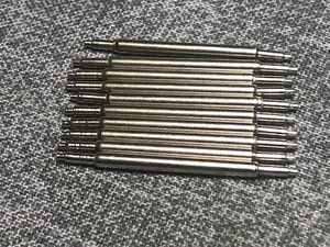 10 SPRING BARS 18-24mm 1.8mm THICKNESS BRASS SEAMLESS NICKEL-PLATED - Picture 1 of 5