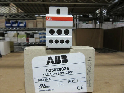 ABB Entrelec 1SNA356208R2500 Distribution Block 80A 600V BRU80A NEW!!! in Box - Image 1 of 4