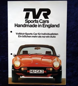 TVR 3000 und 3000M Prospekt, 12.1976, gelocht - Picture 1 of 2