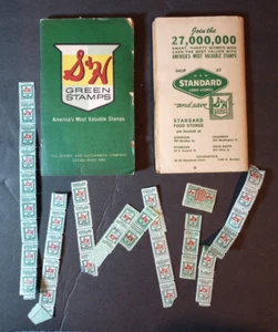 VTG S&H Green Stamps + 2 Full 1962 Books Standard Food Stores Ad Indiana - Picture 1 of 6