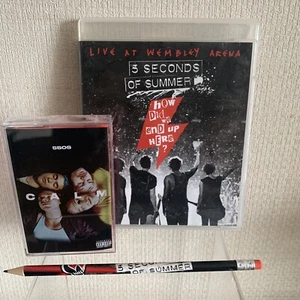 5 Seconds of Summer CALM Exclusive 5SOS Pink Cassette Tape Bundle - Picture 1 of 5