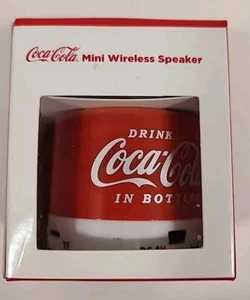 Mini Wireless Lautsprecher Coca Cola Bluetooth Rot Lautsprecher Weiß Basis, NEU IN BOX - Bild 1 von 5