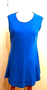 Anthropologie ERI & ALI taillierter ärmelloser Pullover Oberteil, ausgestellte Hüfte, Baumwolle, M - Bild 1 von 9