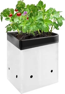 VIVOSUN 50-Pack 1/2/3/5gal Black-and-White PE Grow Bags for Seedling Rooting - Picture 1 of 10