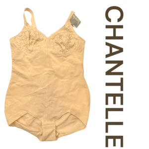 Chantelle Women's 36C Shaping Tummy Control Shapewear Bodysuit Beige Nude NWT - Picture 1 of 9