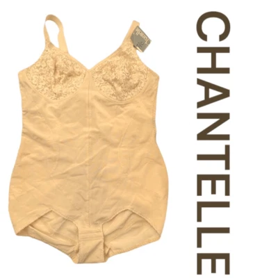 Chantelle Women's 36C Shaping Tummy Control Shapewear Bodysuit Beige Nude NWT Foto 1 de 4