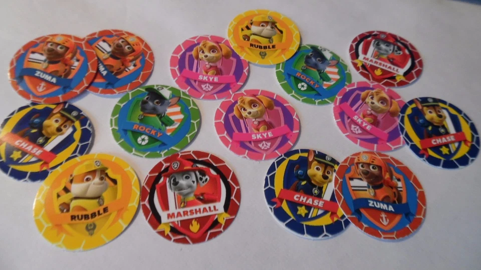 ¡Imágenes precortadas de tapa de botella de una pulgada! Paw Patrol Envío Gratis Foto 1 de 1