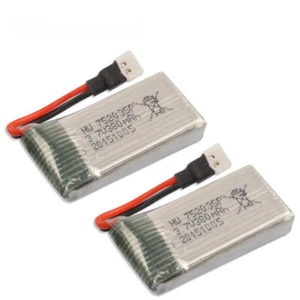 2x Lipo Akku 380mAh 1s 3,7V 25C für Hubsan X4 Galaxy Visitor Walkera Ladybird - Bild 1 von 1