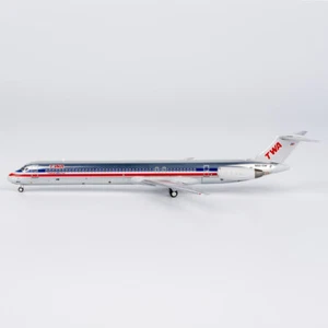 1:400 NGmodels TWA McDonnell Douglas MD-83 Passenger Airplane Diecast Model - Picture 1 of 5