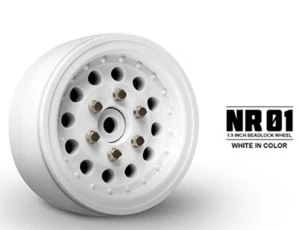 Gmade BEADLOCK WHEELS 1.9 NR01 WHITE (2PCS) #GM70226 - Picture 1 of 5