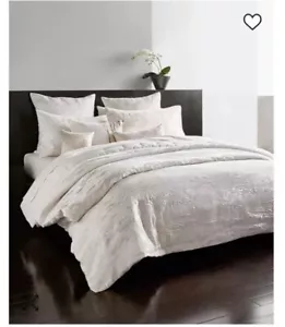 Donna Karan Seduction King Duvet Cover, Ivory. Brand New! - Picture 1 of 5