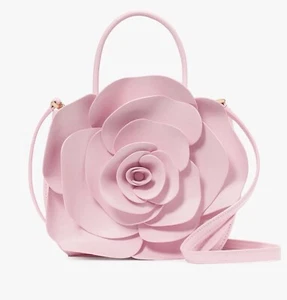 Bolso Bandolera Kate Spade Rosa 3D Flora Bolso de Mano Novedad Rosa Horizon Cuero Nuevo con Etiquetas - Imagen 1 de 13