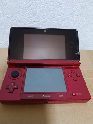 Nintendo 3DS Flare Red Console Used Tested Japan Model Excellent w/ Memory Card - image 1 of 4