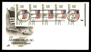 Mayfairstamps US FDC 1985 US Flag Over Capitol 22c First Day Cover aau_51923 - Picture 1 of 2