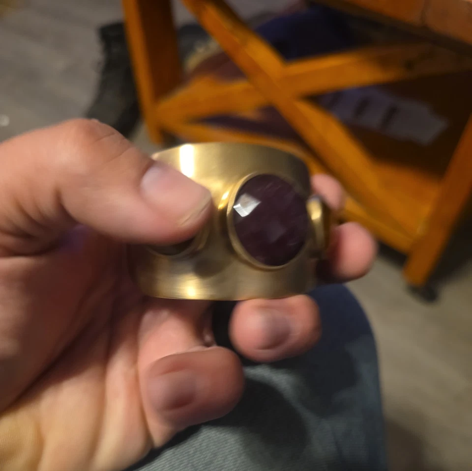 BRAZALETE BRAZALETE LUCAS JACK LONDRES 14kt Chapado en Oro sobre Latón NUEVO Auténtico  Foto 1 de 4