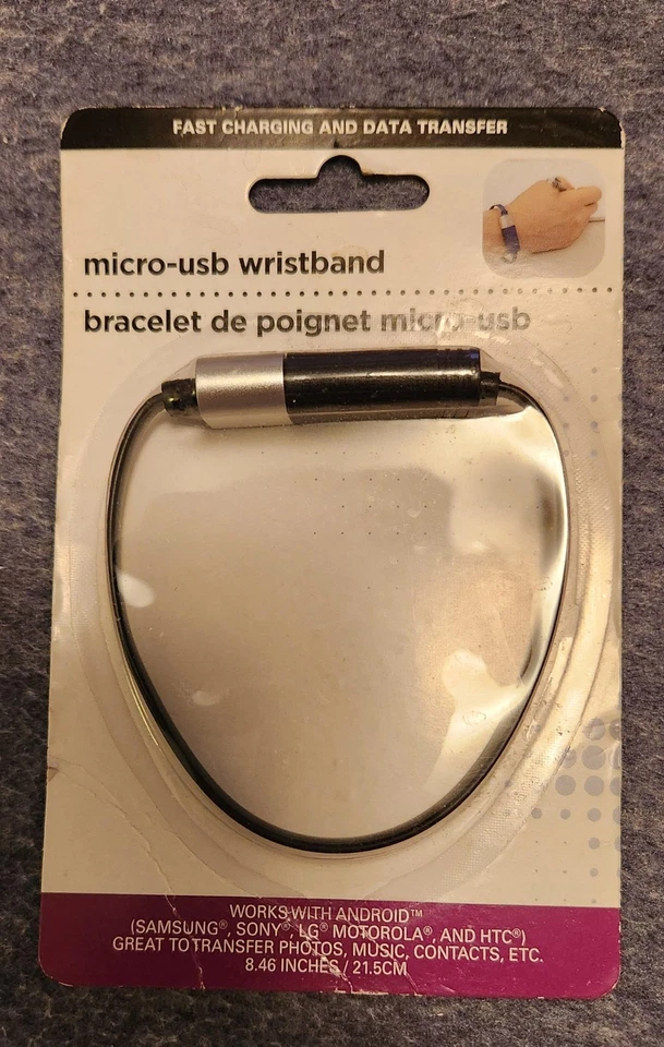 Cable Pulsera Micro-USB Para Android - Carga Rápida y Transferencia de Datos Foto 1 de 1