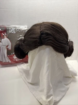 Star Wars Princess Leia Anime Cosplay Wig Character Fake Hair Disney Store - Image 1 of 4