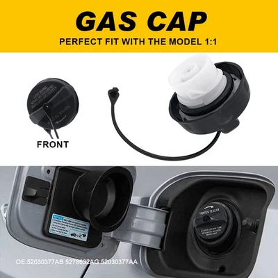 For 2008-2018 Jeep Compass Patriot 2011-19 Jeep Grand Cherokee Fuel Tank Gas Cap - Image 1 of 4