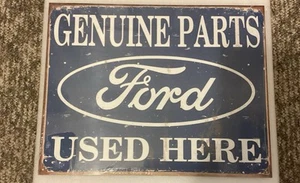 Ford Genuine Parts Metal Sign 12x16.5 Official Licensed Auto Shop Man Cave Decor - Picture 1 of 7