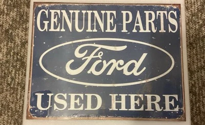 Ford Genuine Parts Metal Sign 12x16.5 Official Licensed Auto Shop Man Cave Decor - Image 1 of 4