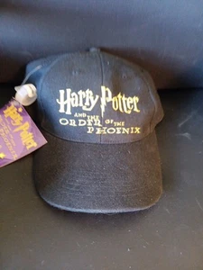 Vintage Harry Potter Hat Black Strapback Order of The Phoenix 2003 Embroidered - Picture 1 of 4
