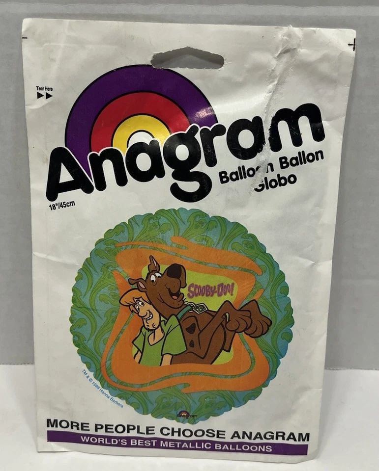 Anagrama Scooby Doo & Shaggy 18” Globo Metálico Fondo Fantasmas Verdes Foto 1 de 4