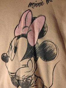 Disney Minnie Mouse Glitter Bow Hoodie Girl's 12 - Picture 1 of 6