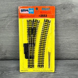 N Scale Atlas Manual Switch 2553 Right Hand Snap Vintage Nickel Silver Track NOS - Picture 1 of 8
