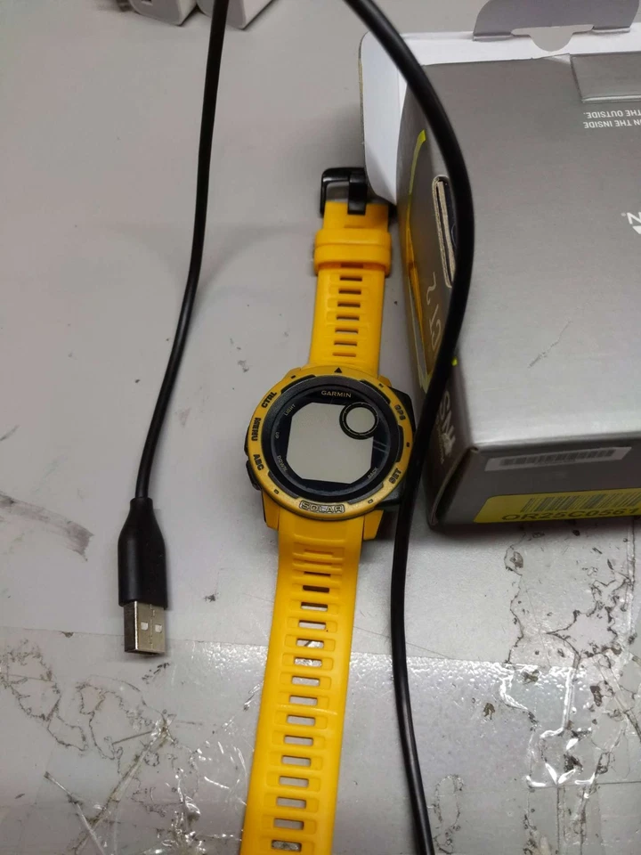 Garmin Instinct Solar GPS Smartwatch – Sunburst Yellow (010-02293-19) - Open-box - Image 1 of 3
