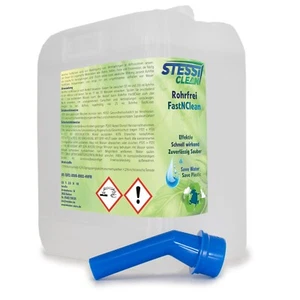 Rohrfrei Abflussfrei Abflussreiniger Rohrreiniger StessiClean 5l Ausgießer - Bild 1 von 7