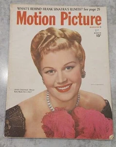 Motion Picture Magazine March 1947 Joan Caulfield Sinatra - Picture 1 of 4