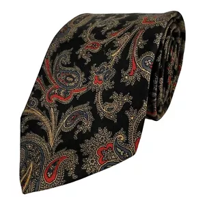 Vtg Burlington Knot J. Press Ancient Madder Paisley Silk Tie England Hand Made - Picture 1 of 11