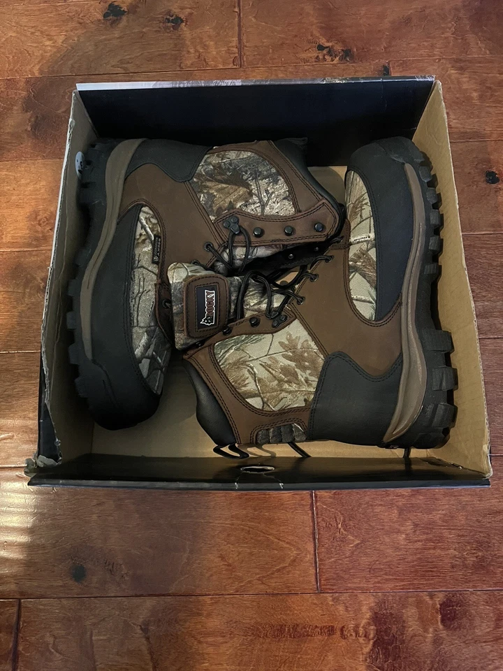 Rocky Men's Brown Realtree AP Leather Core WP 400G Hunting Boots 12W 3M Insulate - Image 1 of 4