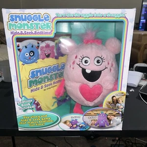Snuggle Monster - Hide and Seek Bedtime Plush Toy and Book Pink Inc. New - Picture 1 of 5