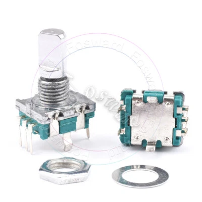 Rotary Shaft Encoder EC11 5 Pin Digital Potentiometer With Push Switch 15mm 20mm - Image 1 of 4