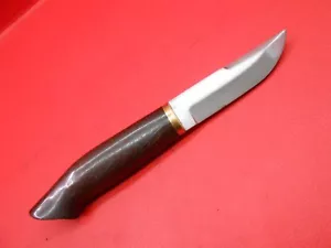 Coltello Wootz personalizzato fatto a mano in acciaio manico in legno rosso con fodero in pelle W023 - Foto 1 di 10