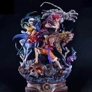 TOP ! Statue Collection Figurines ONE PIECE LUFFY + TRAFALGAR LAW + EUSTASS KID - Picture 1 of 6