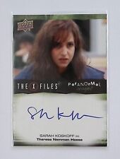2018 UD THE X-Files-UFOs&Aliens Paranormal Scnipt Sarah Koskoff Auto #A-SK