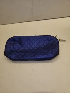 New Nordstrom Blue Checkered Makeup Bag With Tags - Picture 1 of 13