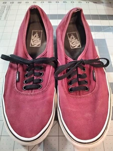 Vans Off The Wall Maroon Shoes: Size M 8.5 / W 10 - Picture 1 of 8