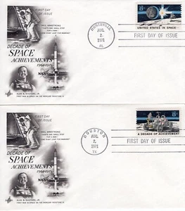 USPS ArtCraft First Day Cover U.S. #1434 - 35 8¢ Space Achievements ST3166 - Picture 1 of 2
