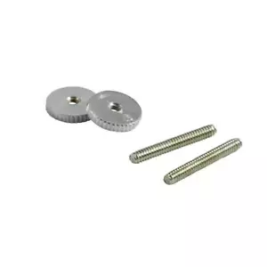 ABR-1 Post and Thumbwheel Set Vintage Steel Heavy Knurl (US Made) - Picture 1 of 4