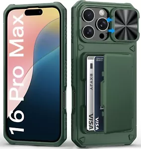For iPhone 16 Pro Max w/ Military Protection Heavy Duty Case Rugged & Lens Cover - Picture 1 of 7