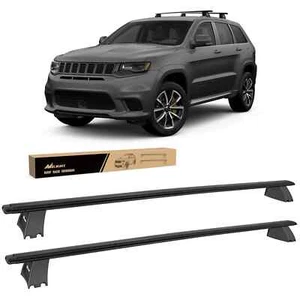 Roof Rack Cross Bars Aluminum Anti-Theft Lock for Jeep Grand Cherokee 2011-2021 - Picture 1 of 8