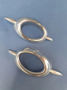 2 CUBIERTAS ANTINIEBLA DELANTERAS CROMADAS OVALADAS (TIPO A) PARA MERCEDES BENZ W164 ML 2005-2011 - Imagen 1 de 9