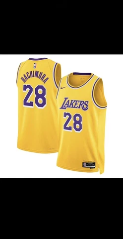 Los Angeles Lakers Rui Hachimura Nike Gold 2022/23 Swingman Jersey Icon Edition Cover