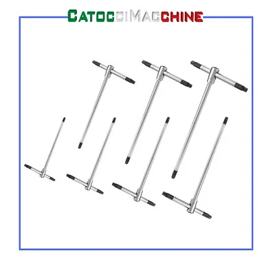 SERIE 7 PZ CHIAVI TORX A T MASCHIO T8-T9-T10-T15-T20-T25-T30 FERVI 0405 - Immagine 1 di 3