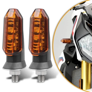 2x Led Motorrad Blinker E-Geprüft Blinkleuchte Mini Universal Licht Für Roller - Picture 1 of 18