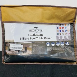 Bearcover Billardtisch Abdeckung, Wasserdicht Indoor/Outdoor Schweres Kunstleder 7 Fuß - Bild 1 von 8